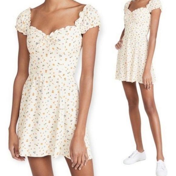 REFORMATION PACEY WINNIE FLORAL DRESS - Picture 1 of 11